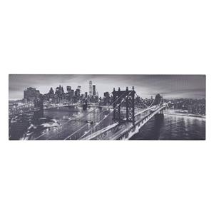 Fali kép LED világítással New York Bridge 90x30x1,5 cm