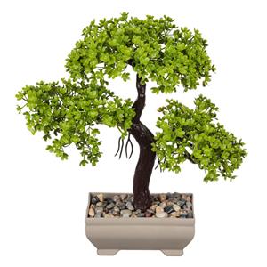 Élethű műanyag bonsai fa 22 cm