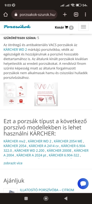 Kracher WD 2porzsák 