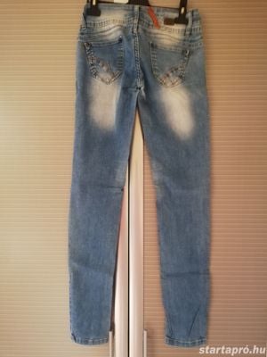 Új Retro Jeans kék 27-es ülepes, Mayo Chix by Zerga 28-as női farmer nadrág - kép 4