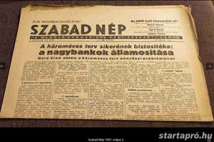 Szabad Nép 1947. május 2 irányár 6000ft óbuda használt, a képeken látható állapotban több mint 30db 