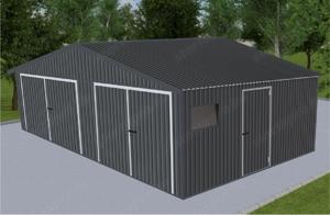 Mobilgarázs, Mobilépület, Tervezhető, 8x8 m, 43m ingyenes szállítás, szerelés az ország területén. K